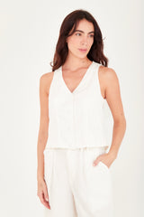 Chaleco Taina Marfil