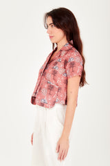 Camisa Cielo Print Altagracia Terracota